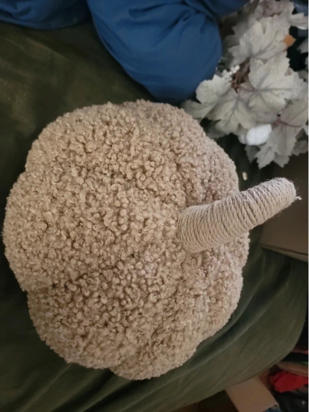 Big pumpkin throw pillow 12x 10 inch